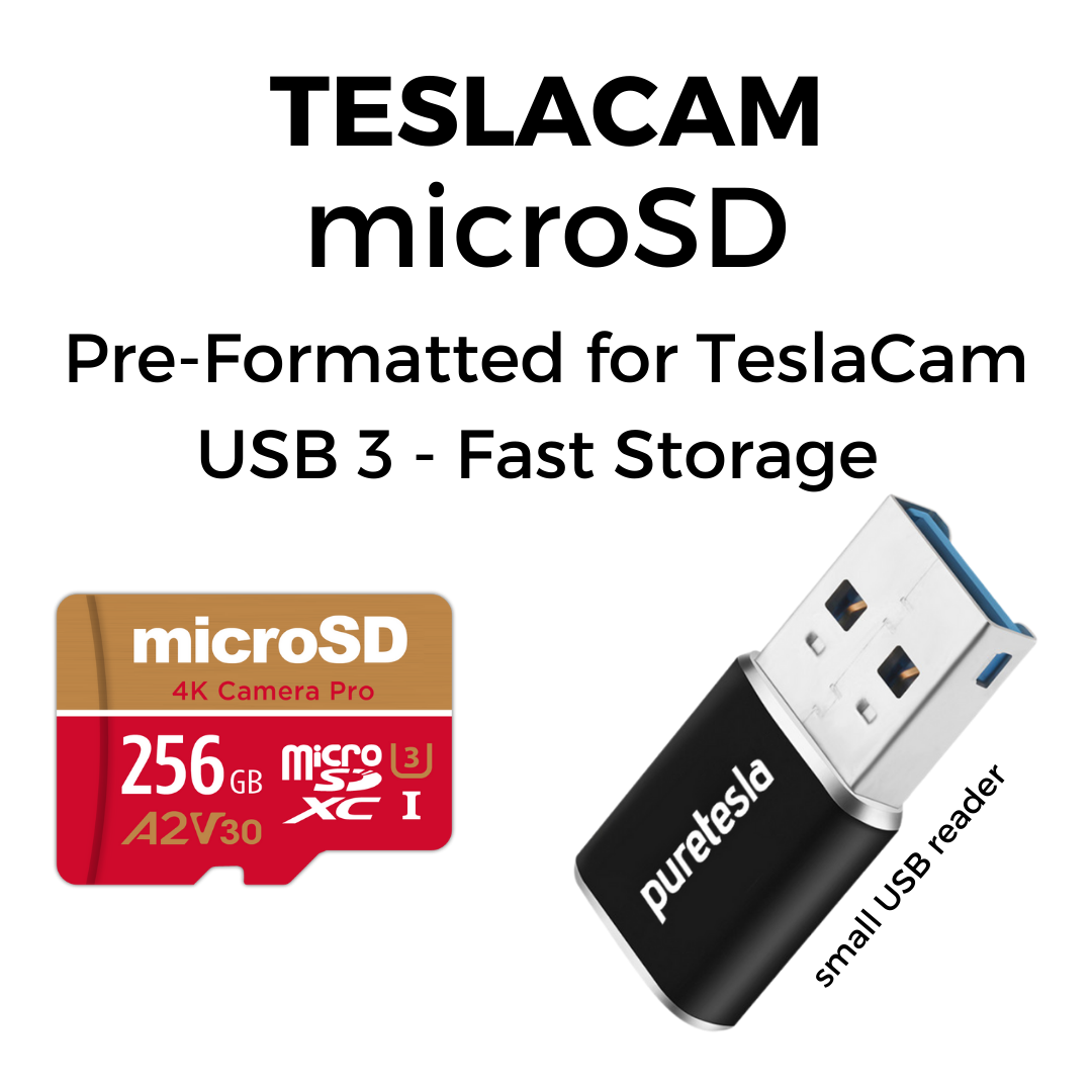 TeslaCam Package – USB/MicroSD Configured for