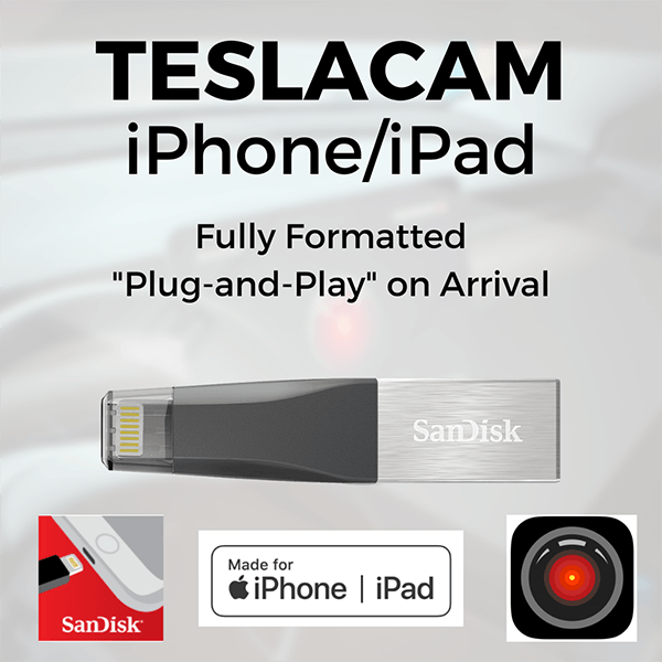 TeslaCam iXpand - Tesla iPhone and iPad via Lightning - Pure Tesla