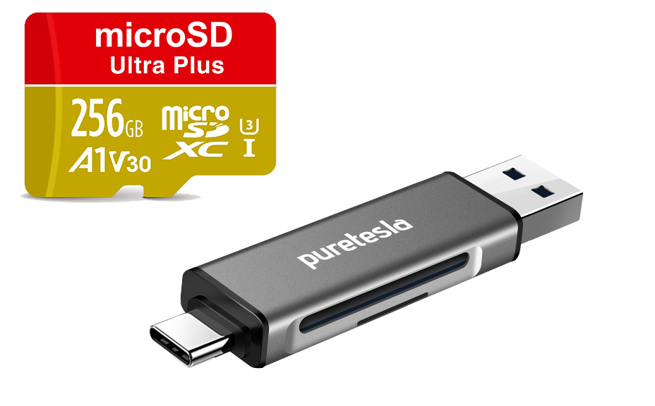 TeslaCam USB Package – USB/MicroSD Configured for Tesla
